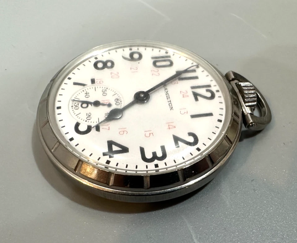 Reloj Bolsillo Hamilton 992B Talla 16, 21 Joyas Circa 1953 en Excelente Estado Foto 3 de 4