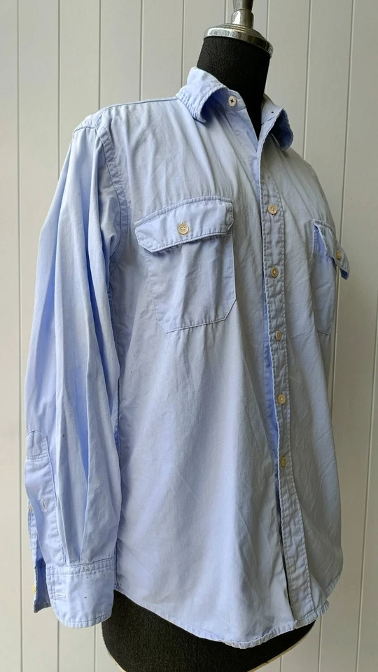 Camisa 45RPM Cuarenta y Cinco RPM NMD Studio by R Años 90 Manchas Azul Sólido Foto 4 de 4