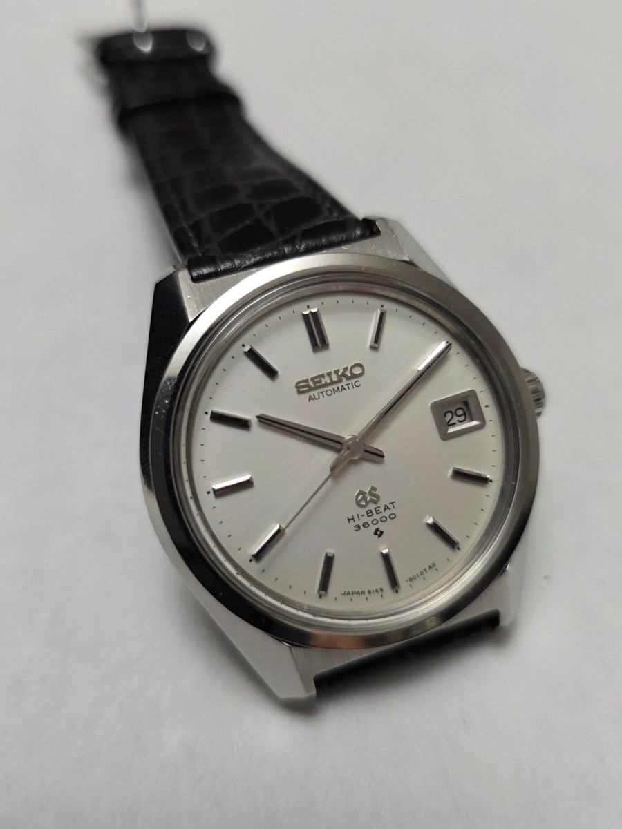 Vintage Grand Seiko Automatic 6145-8000 GS Hi-Beat 36000 Men's