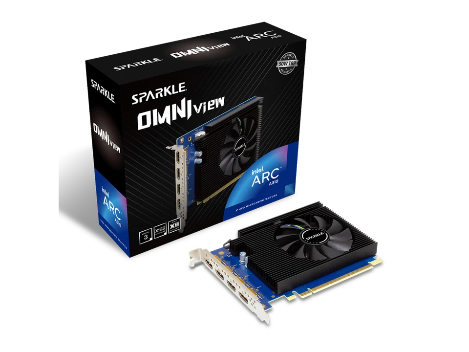 SPARKLE Arc A310 4GB GDDR6 PCI Express 4.0 x8 ATX Video Card SA310F-4G - Image 4 of 4