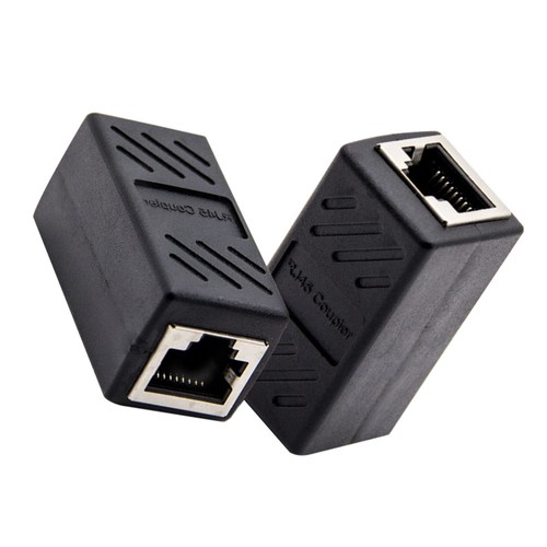 2 Pcs Ethernet Adapter Network Cable Connector Female Coupler LAN - Afbeelding 9 van 11
