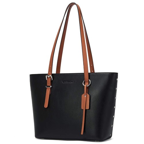 Vegan Leather Purses and Handbags For Women,Travel Tote bag Large Shoulder Ba...