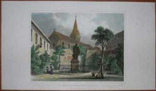 1832 Tombleson print GUTENBERG'S MONUMENT IN MAINZ (63)