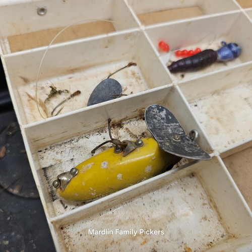 Vintage Sears Ted Williams 2-in-1 Tackle Box mit abnehmbarer Tasche Angelkoffer - Bild 17 von 17