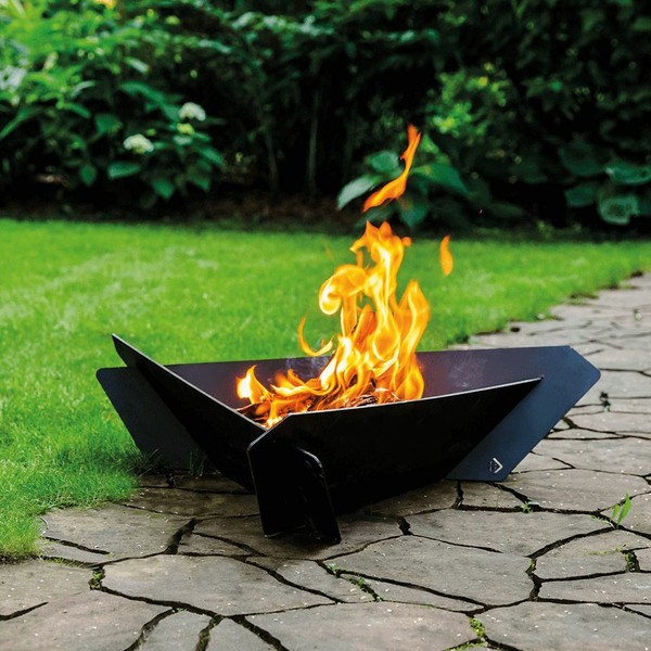 Feuerschale Triangle 71 Cm X 63 Cm Feuerstelle Gartenfeuer-image