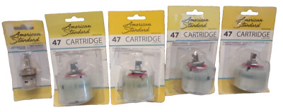 4 American Standard Faucet Replacement 47MM 1-Handle Cartridge + 1 Two Handle c.