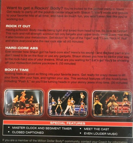 4 Hip Hop Abs Shaun T workout DVD lot fat burning cardio buns thighs rockin body - Picture 4 of 6