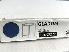 IKEA GLADOM Tavolo Vassoio con Piano Estraibile Acciaio Blu 17 1/2" x 20 5/8" NUOVO