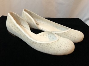 white suede flats