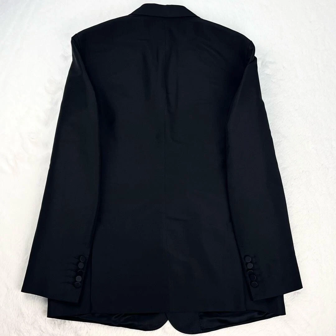 Giacca smoking Gucci Tom Ford epoca 100% seta doppiopetto risvolto a punta 50R