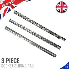 3pcs Storage Socket Stand Rail Tray Rack Holder Sockets 1/4 3/8 1/2 Inch Drive