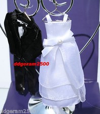 Wilton Wedding Cake Topper~ Wedding Gown & Black Tux NIB Newlywed Best Gift 2016
