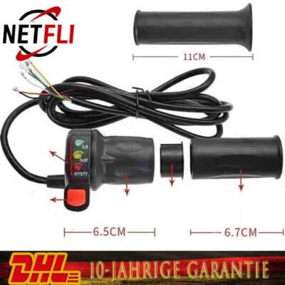 36V Daumengas Gasgriff Thumb Throttle Drehzahlregler Für E-Bike Elektrofahrrad