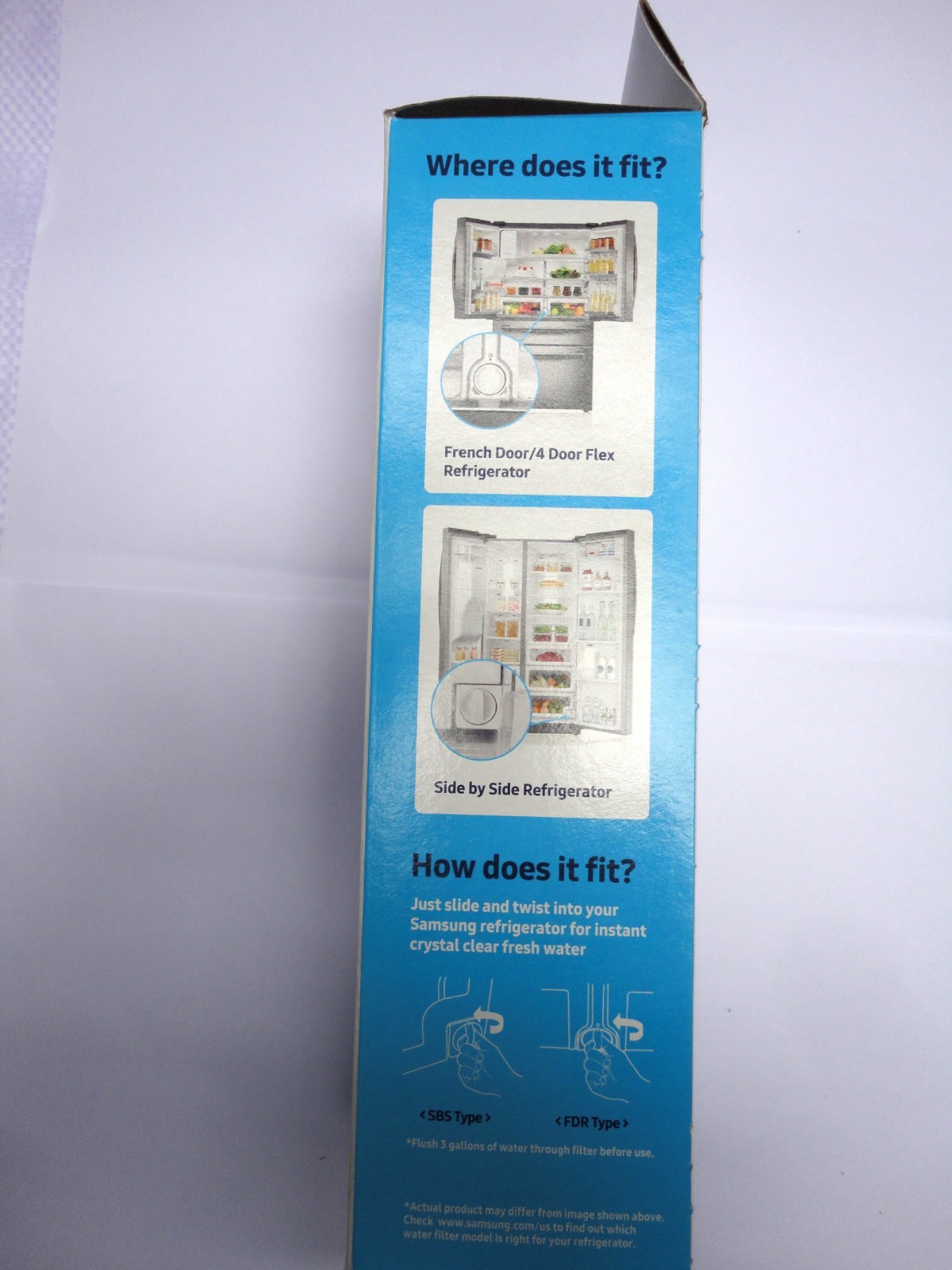 Samsung SRF679SWLS, SRF680CDLS, SRF731GDLS fridge water filter genuine