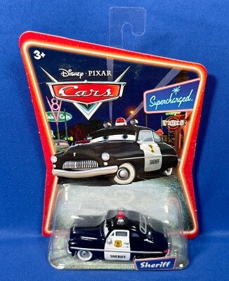 New SHERIFF Supercharged Card Disney Pixar CARS - DIECAST Radiator Springs L5254