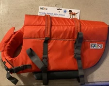 Outward Hound Granby Splash Dog Life Jacket, Orange, XL (33-44")