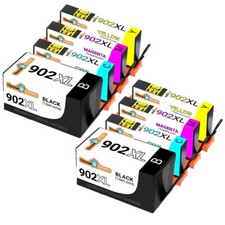 8PK Fits HP 902XL Black Cyan Magenta Yellow Ink Cartridges for HP Officejet 6950
