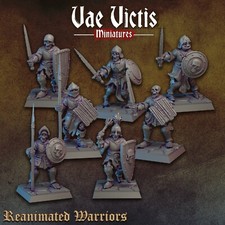 "Armored Skeletons x7 lot" Vae Victis Miniatures D D Mordheim Frostgrave Undead
