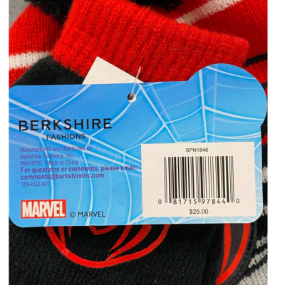 アンドラ Berkshire Fashions SPIDER-MAN Big Boys 2-Pc. Heidi Hat & Gloves
