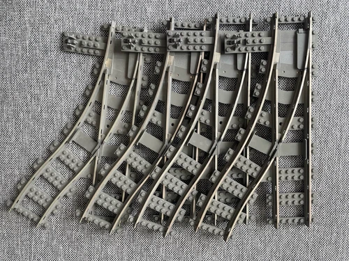 Vintage LEGO TRAIN TRACK 9V SWITCH POINT Right 2859 2859c01 75541  ✅ Price Per 1