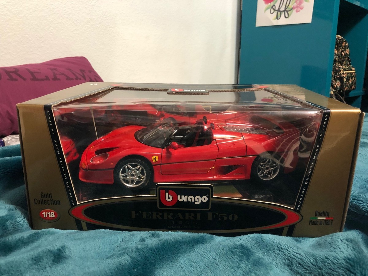 Ferrari F50 Burago Quality 1/18 Gold Collection | eBay Ferrari F50 Burago Quality 1/18 Gold Collection | eBay