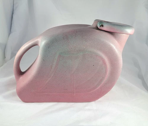 Niloak Pottery Art Deco hinged spout Pitcher Ozark Dawn