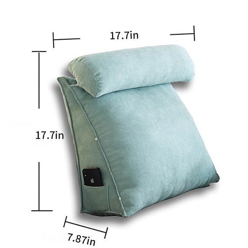 Wedge Reading Bed Sofa Rest Backrest,TV Pillow, Back Wedge Cushion Pillow - Afbeelding 6 van 16