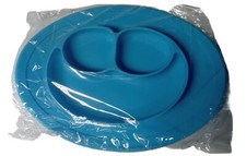 1 Highchair Placemat Bowl Blue Silicone Happy Frog New Also Green Option/Sub
