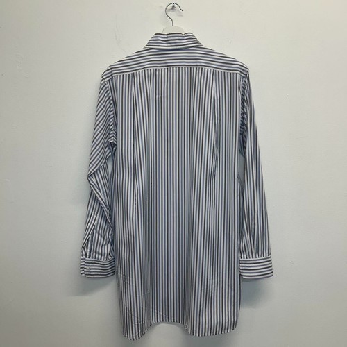 Plan C Women's Black & White Long Sleeves Striped Boyfriend Shirt Size 12 - Picture 4 of 7