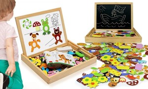 wooden magnetic animals