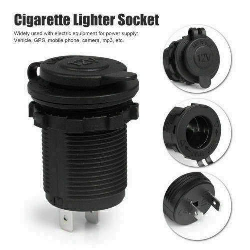 12V Car Cigarette Lighter Socket Motorcycle Boat Splitter Power Plug Adapter - Picture 1 of 7
