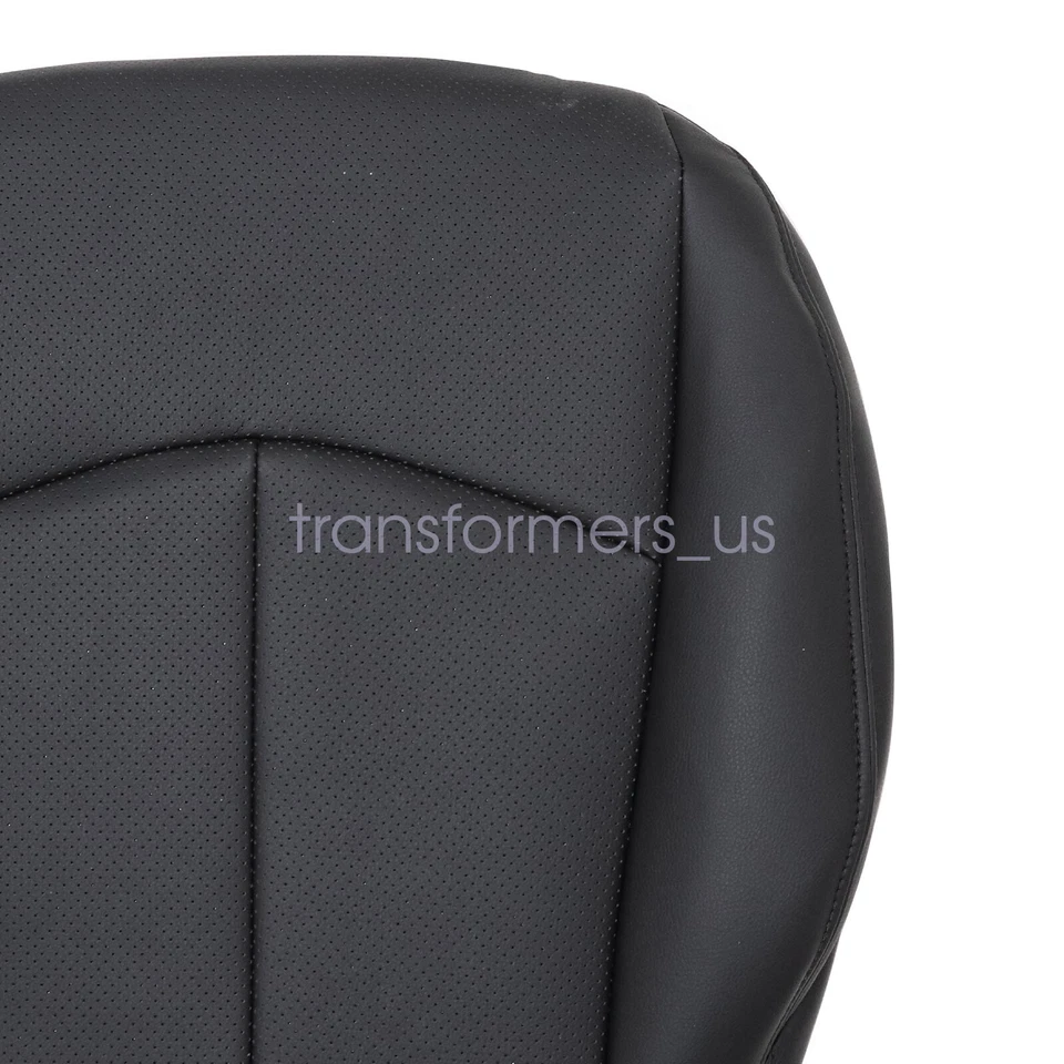 For 2003-2009 Mercedes Benz E320 E350 Driver Bottom PERFORATED Seat Cover Black - Image 3 of 4