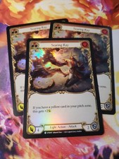 3x Searing Ray Red Rainbow Foil Playset Dusk Till Dawn Flesh and Blood