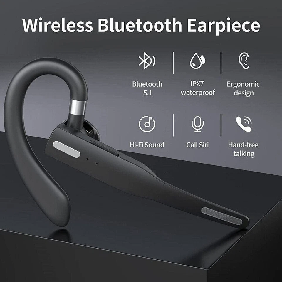 Car driver wireless Bluetooth 5.1 headset with microphone noise reduction - Image 4 of 4