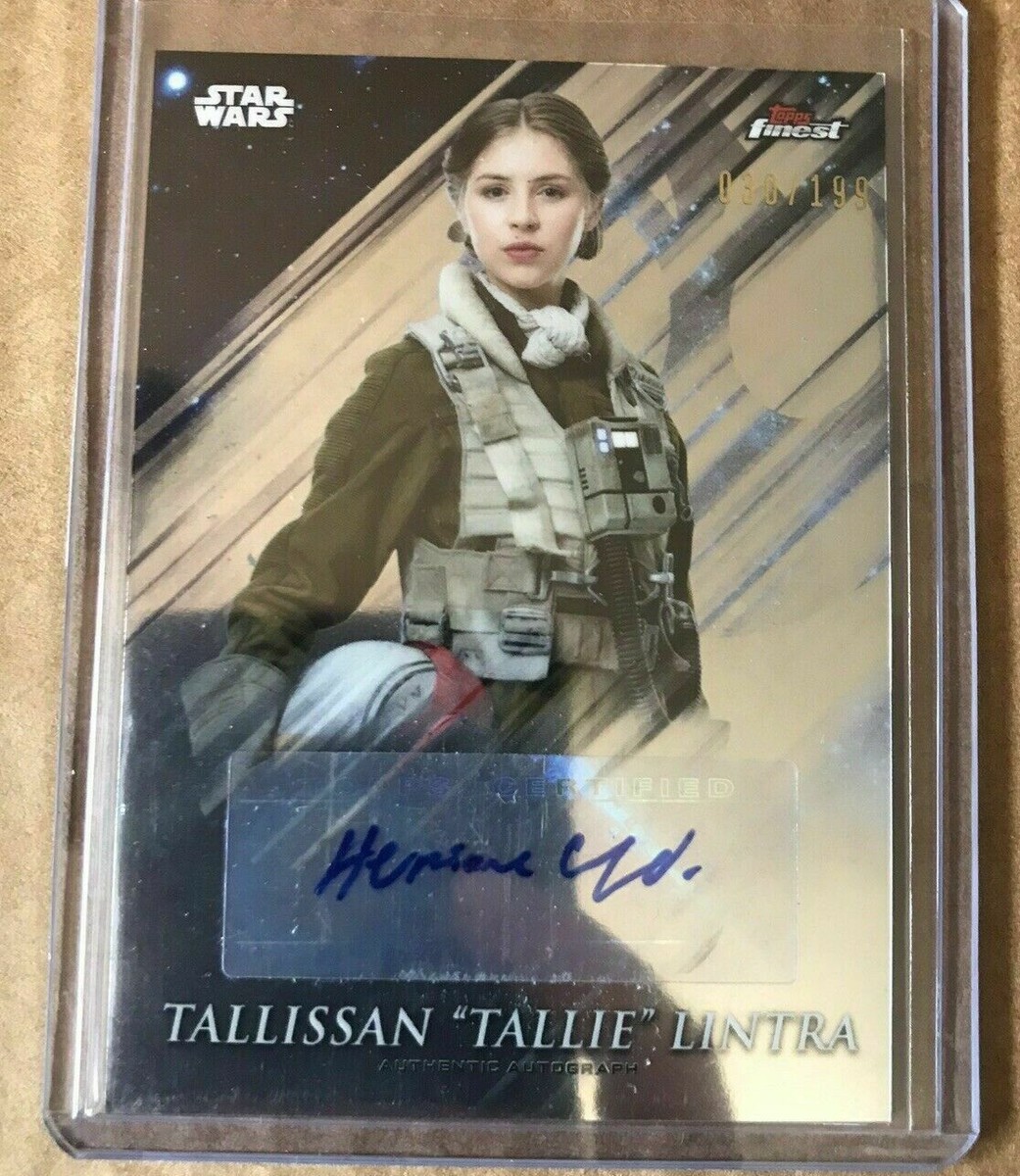 Hermione Corfield 2018 Star Wars Topps Finest as Talli Lintra