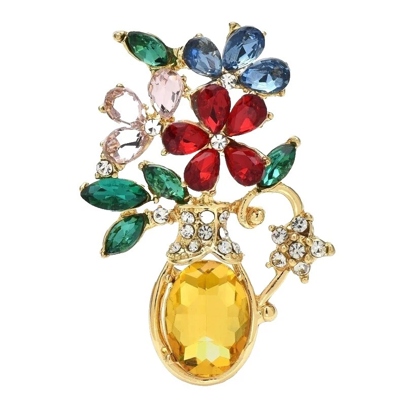 Broches DE MODA Piedra de Cristal