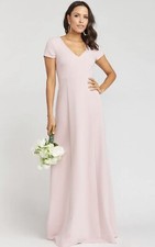Show Me Your Mumu Geneva Gown in Vintage Rose Stretch Crepe Size M NWT