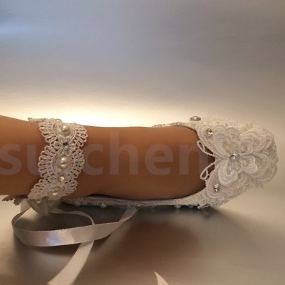 Weiß Elfenbein Wasserfall Effekt Diamant Rand Schleier S399