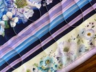 Handcrafted-Quilted Table Runner- Spring Has Arrived -Flowers Various Blues 2025 — photo 3