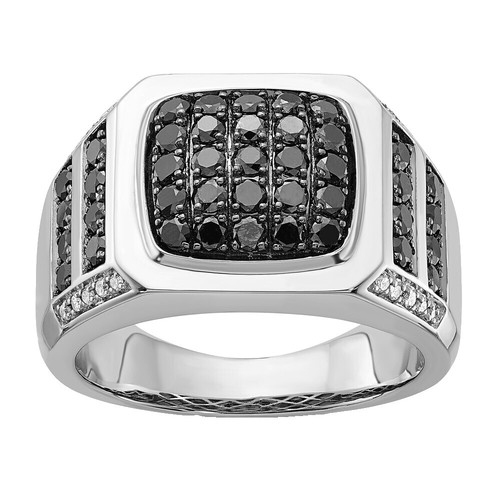 Saphire Rings For Women 925 Sterling Silver Black Onyx Engagement