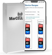 Marcell Cellular Temperature, Humidity & Power Monitor. Verizon. Made in USA