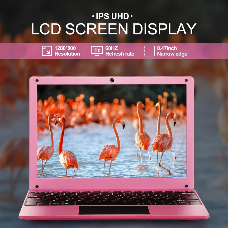 Laptop Computer 10.1'' Quad Core Android 12.0 Mini Netbook für Kinder Erwachsene - Bild 2 von 4