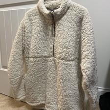 Time And Tru!! Missy Snow Tipped Fleece Jacket Large (12-14)