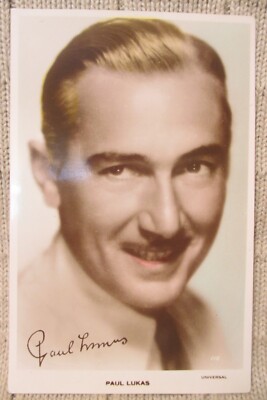 Estate Sale ~ Vintage Real Photo Postcard - Paul Lukas - Hungarian Actor