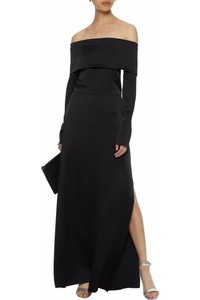 black off the shoulder maxi