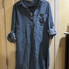 Karen Kane Chambray Shirt Dress Size Medium Nwt
