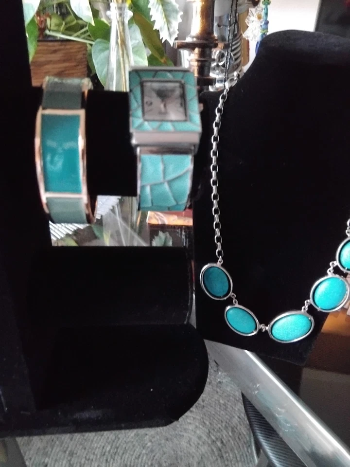 Komplettset Modeschmuck In Türkis Farben