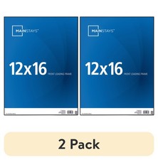  2 pack Mainstays 12x16 Front Loading Wall Picture Frame, Black