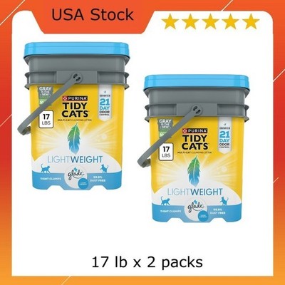 Purina Tidy Cats LightWeight Clumping Cat Litter, Glade Clear Springs Scent