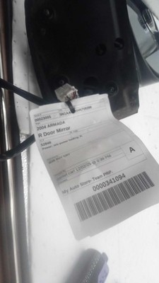 2004 Nissan Armada Right Door Mirror Assembly Grey 397926 Used 150K Miles